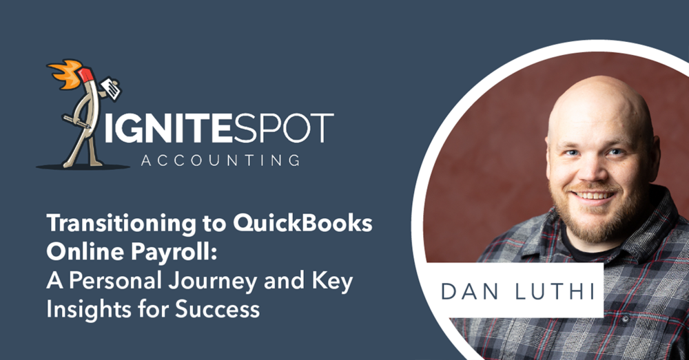 Dan Luthi with Ignite Spot logo