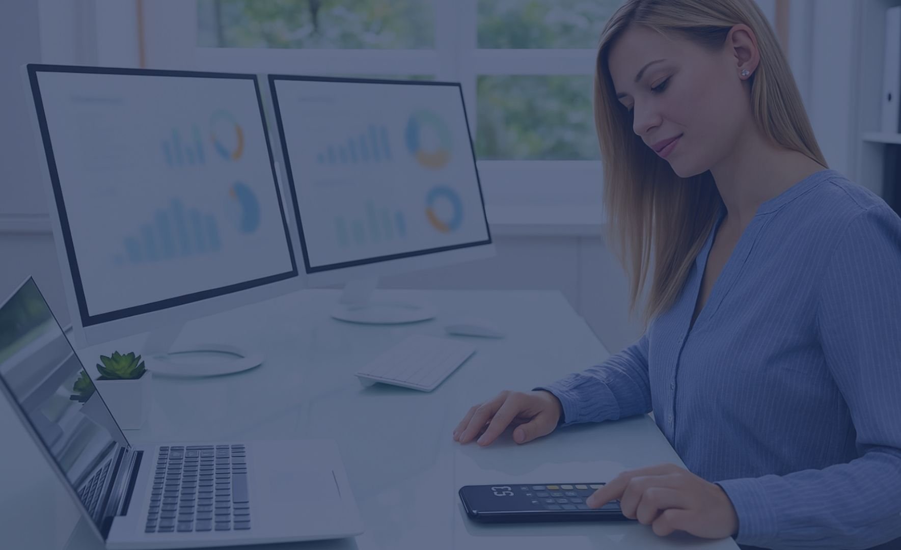 Woman Reviewing Reports (2)