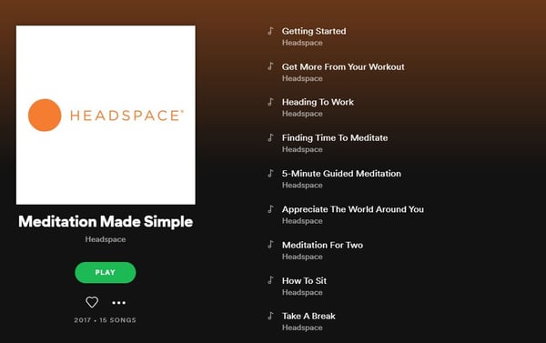 Headspace Meditaion Playlist