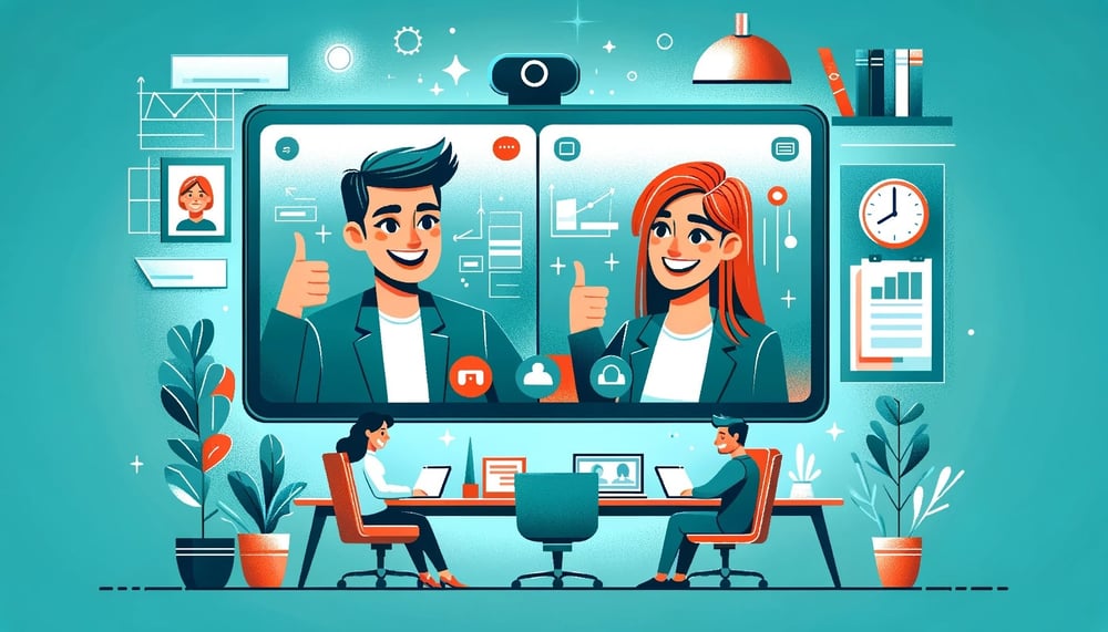 virtual accountants on a meeting with a business
