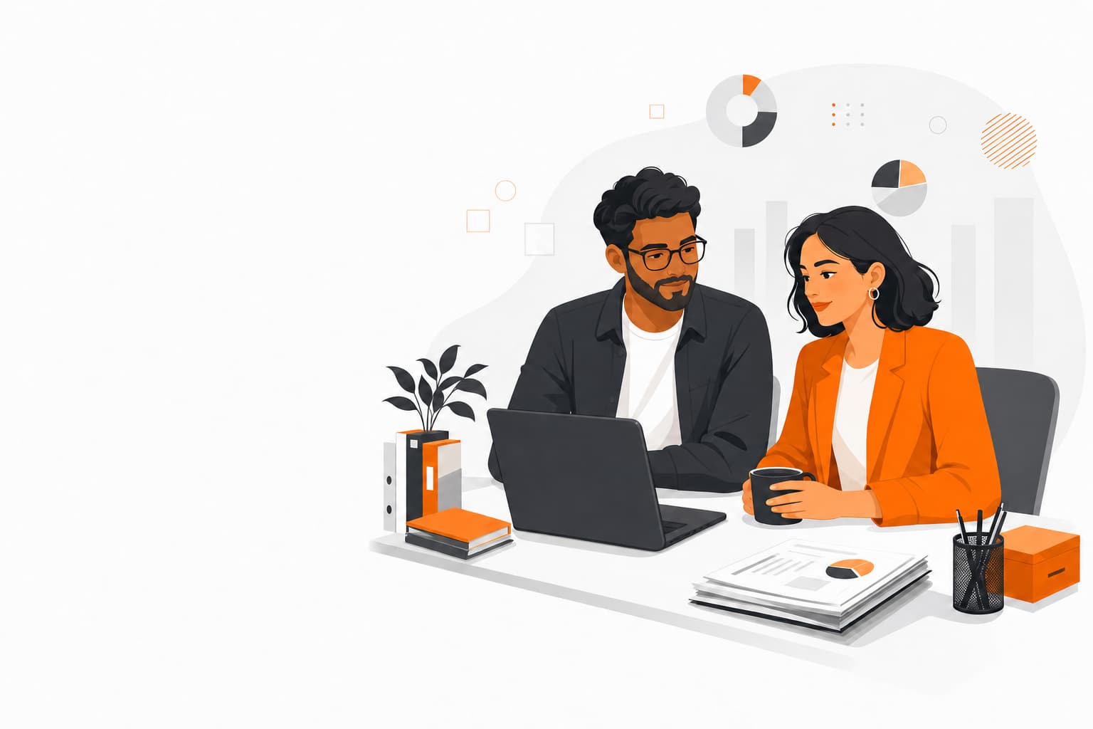 Entrepreneur And Advisor With Closed Laptop (1)