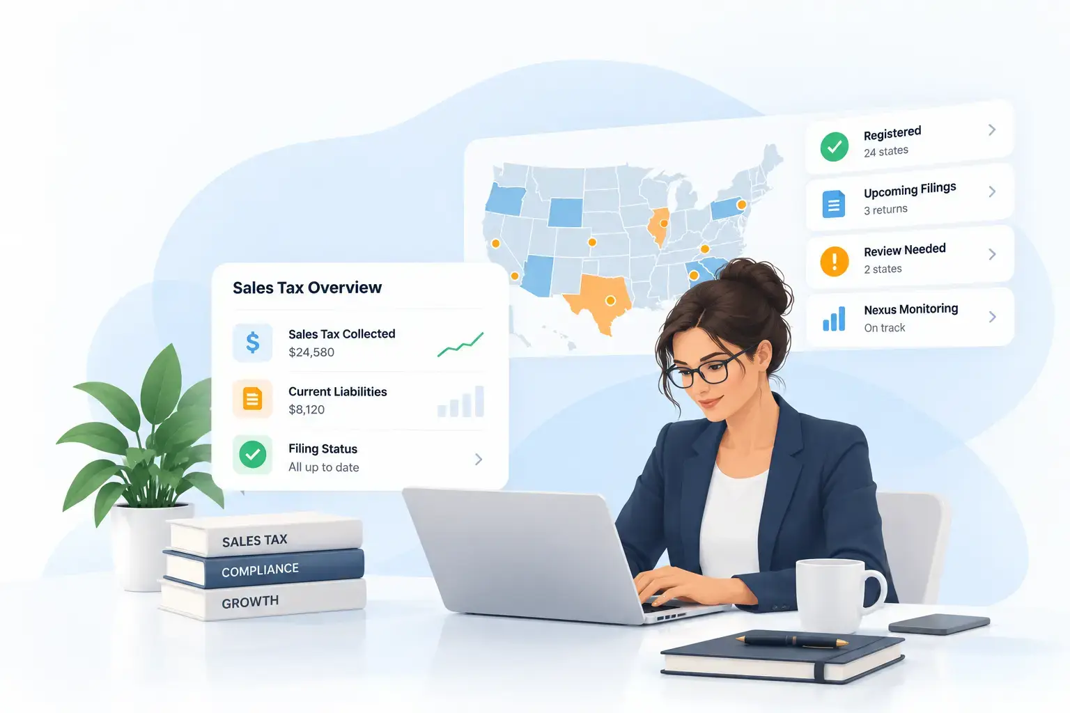 Sales Tax Dashboard at Work
