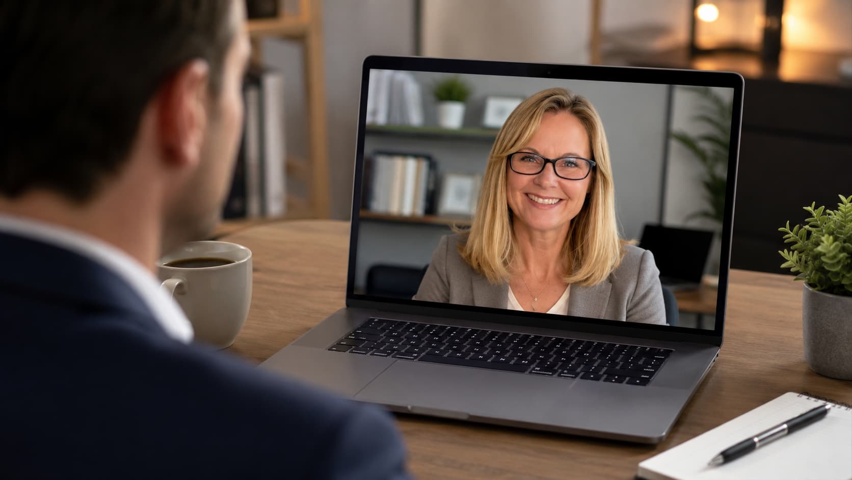 Sandy on Zoom with Client